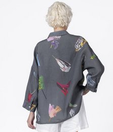 Linnen overhemd Fashionista Grijs