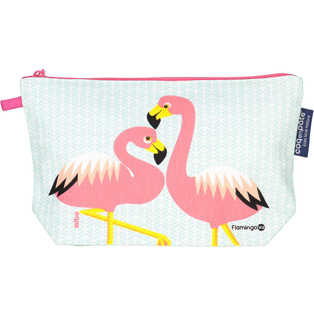 Pink flamingo pencil case