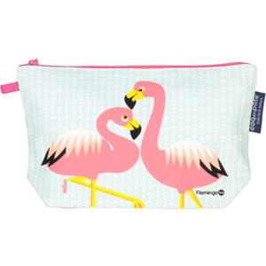 Pink flamingo pencil case