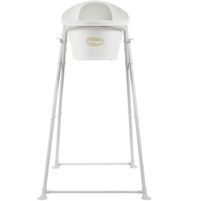 Baby bath with foldable stand included