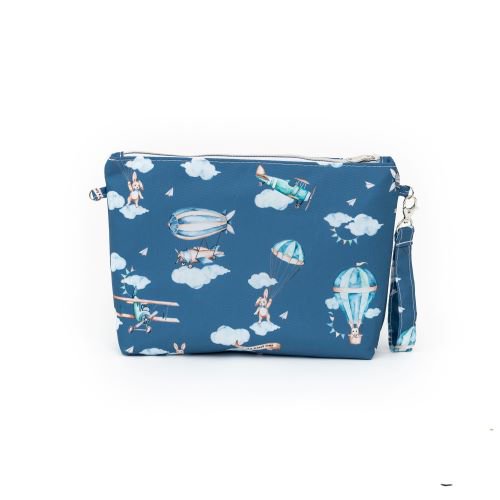 COSMETIC / SACHET "TRAVEL TIME" ON NAVY BLUE