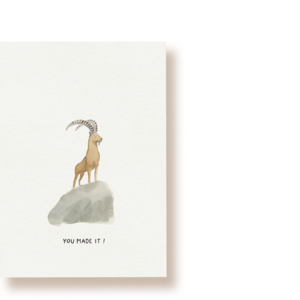 You made it! Steinbock | Postkarte