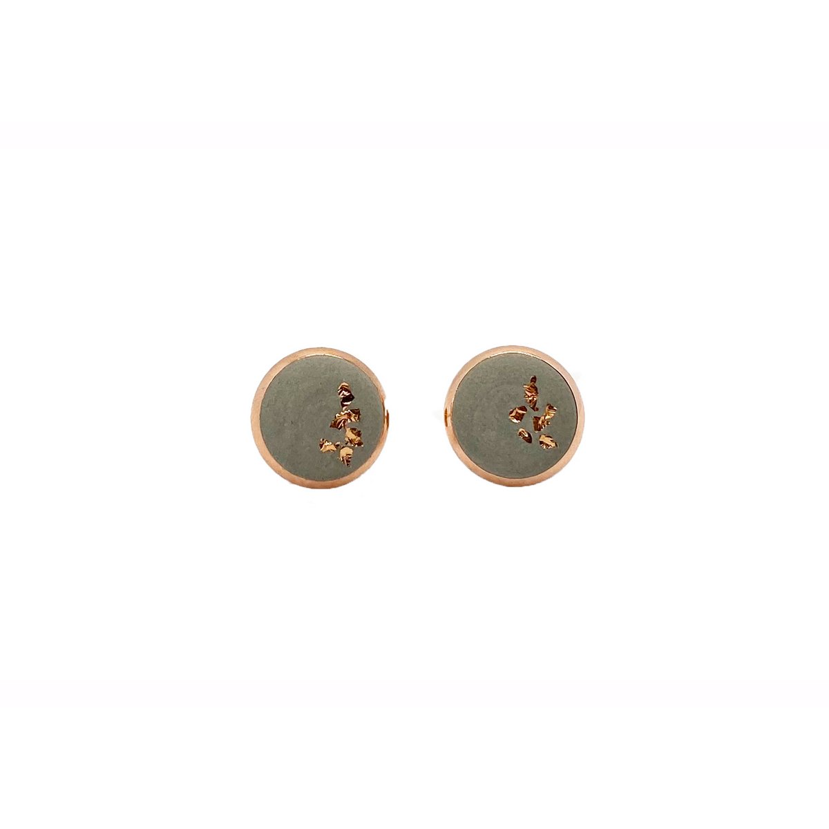 Concrete ear studs // Rosé Gray | 0.8
