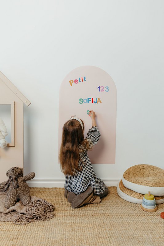 Magneetbord voor kinderen - Arche - Lichtroze