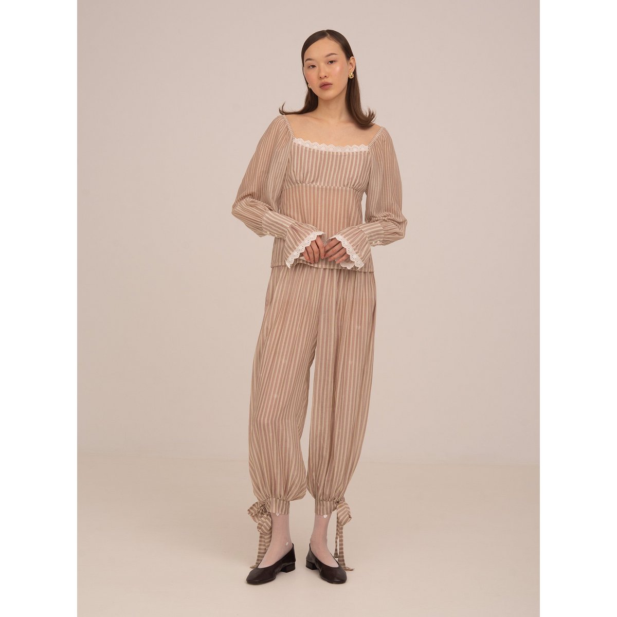 Strawberry Crush Pink Striped Trousers