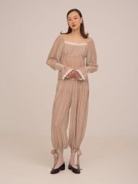 Strawberry Crush Pink Striped Trousers