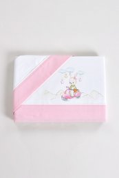 Bunny on the Motorcycle Cotton Digital Printed Baby Sheets Set 100cm x 160cm