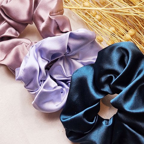Scrunchie Satin Türkis