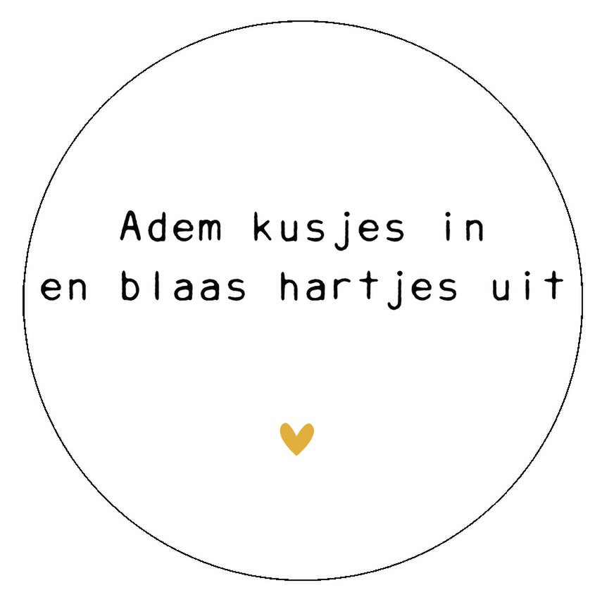 Wall circle breath kisses yellow