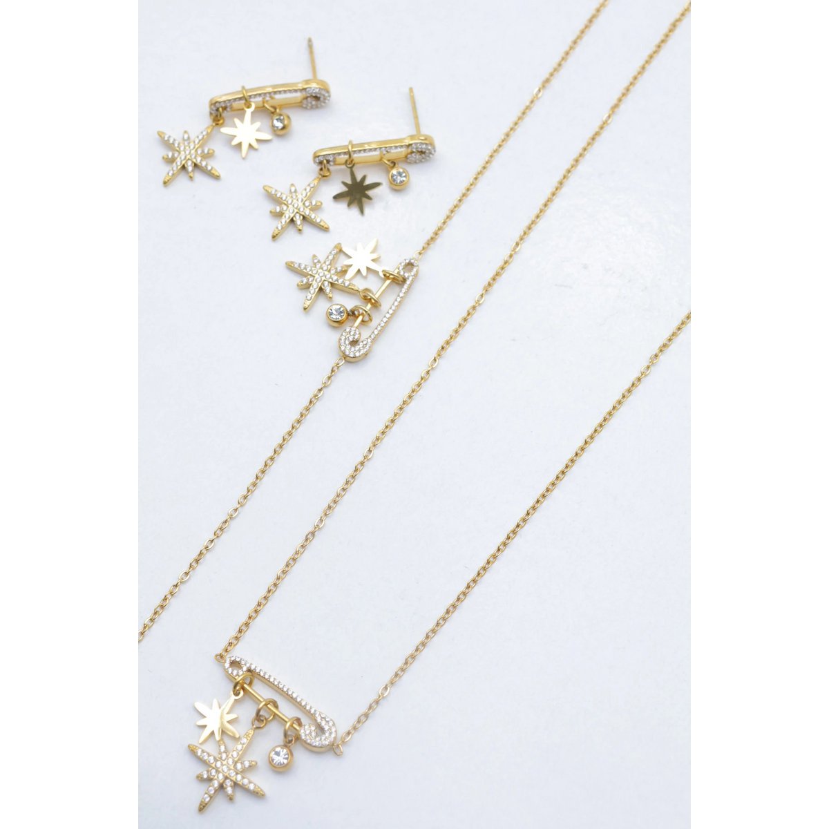 Parure de bijoux en acier inoxydable