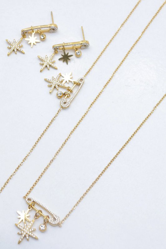 Parure de bijoux en acier inoxydable