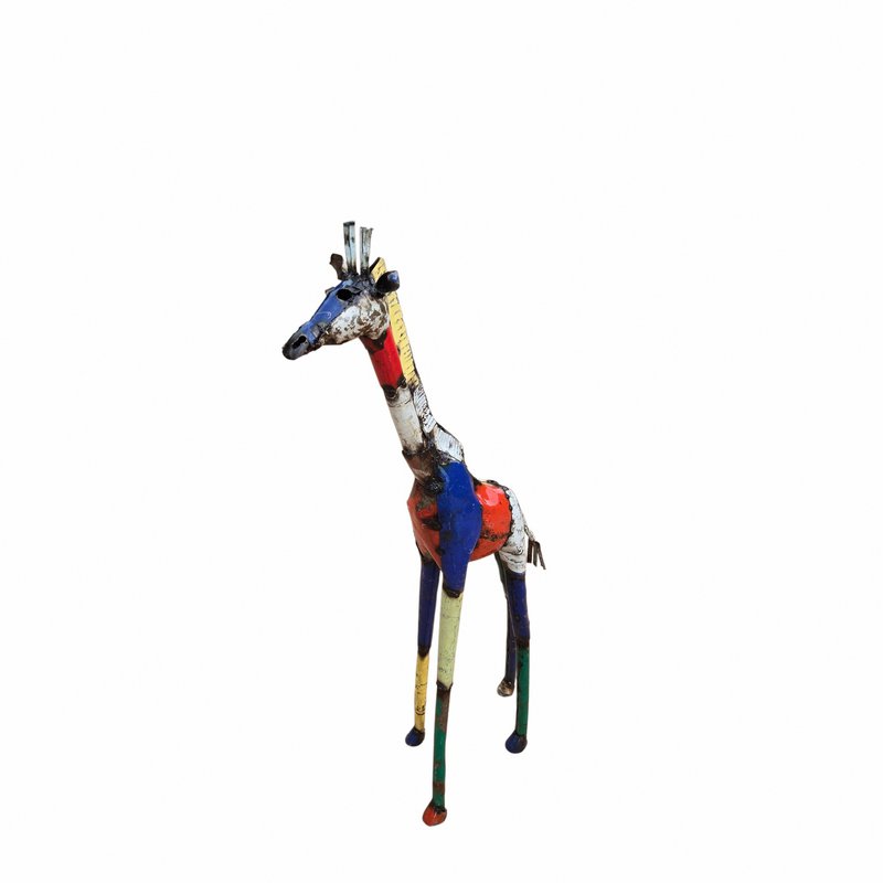 GIRAFFA COLORATA EXTRA LARGE IN METALLO