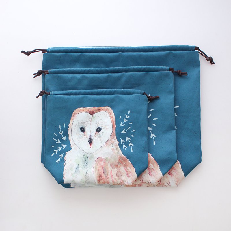 Oliver the Owl | Project Bag | Drawstring Bag