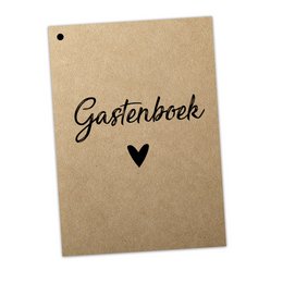 Guestbook entry cards 50 pers. - Kraft