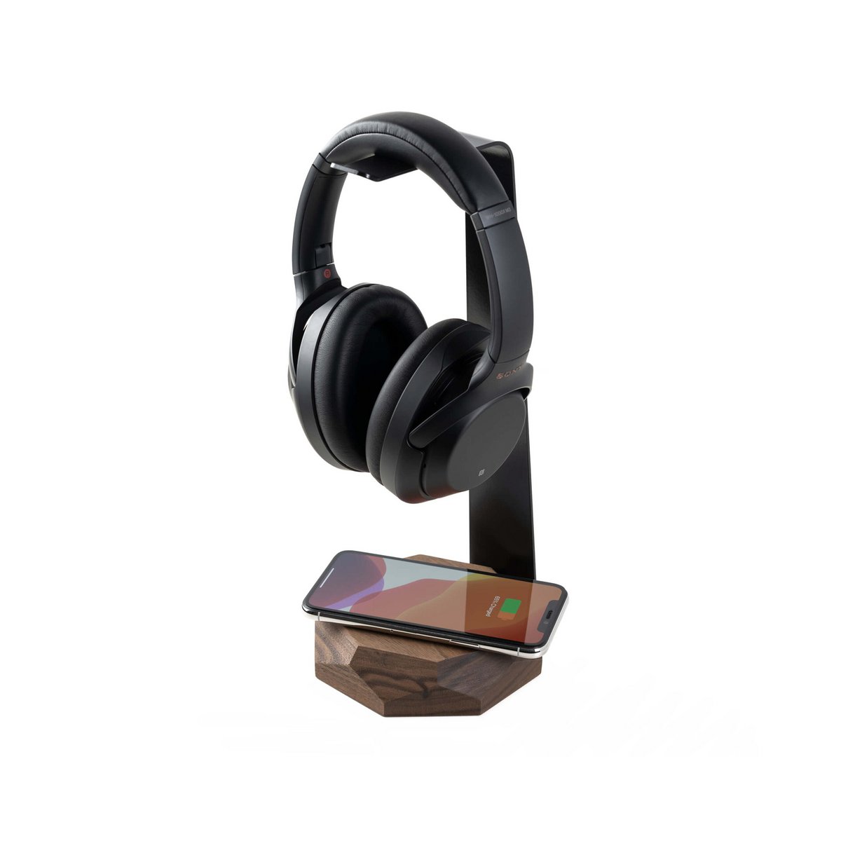 Soporte y cargador para auriculares 2 en 1