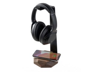 2-in-1 hoofdtelefoonstandaard en oplader