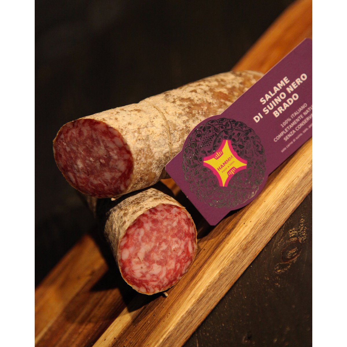 🇮🇹 Wild Umbrian black pig salami - seasoned artisanal salami