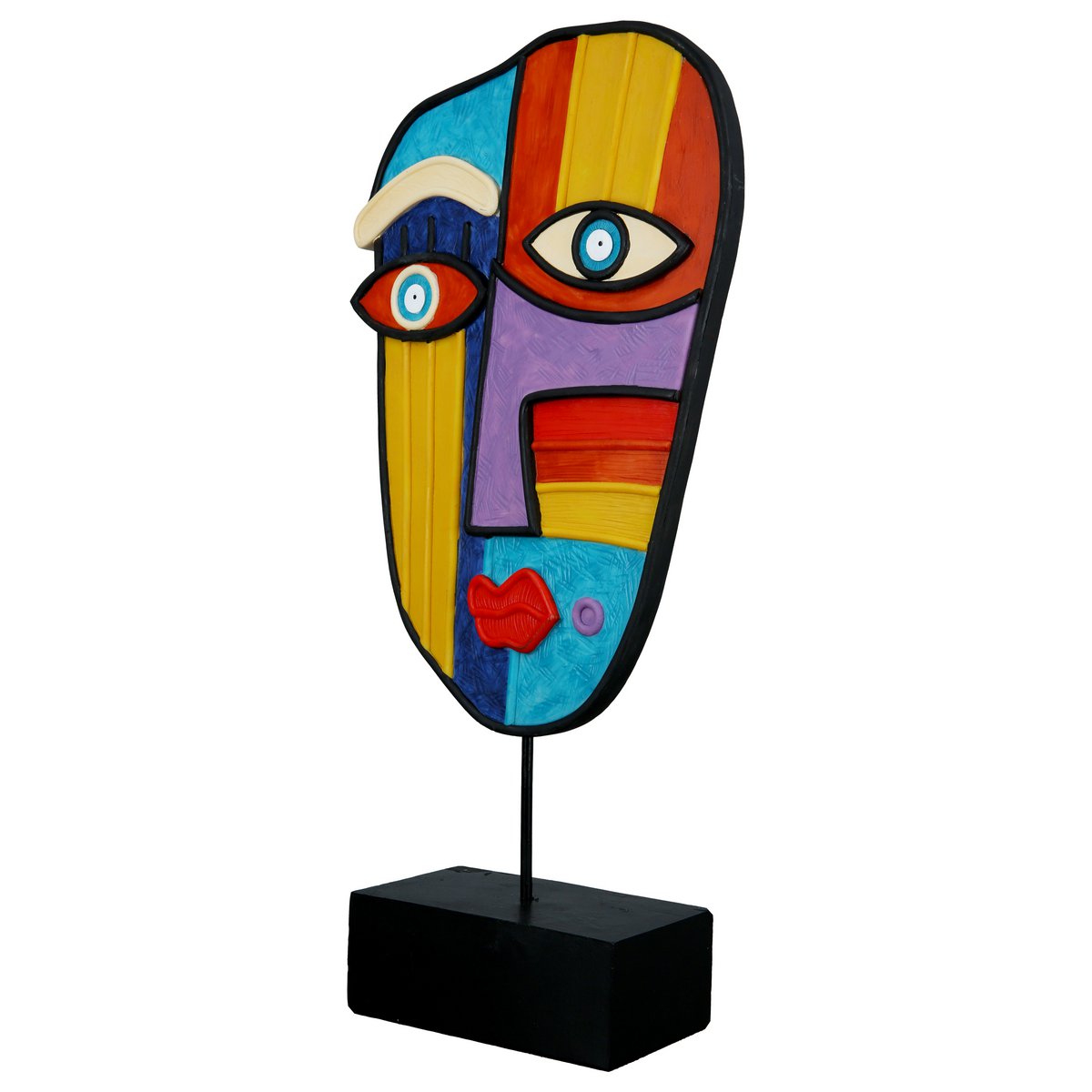 Poly sculpture face "Abstract" VE 2 so