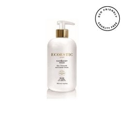 A 500ml bottle of hair and body wash with a pump dispenser. The product is white in color with a gold-colored pump.
