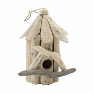 4x Treibholz-Vogelkasten - Klein