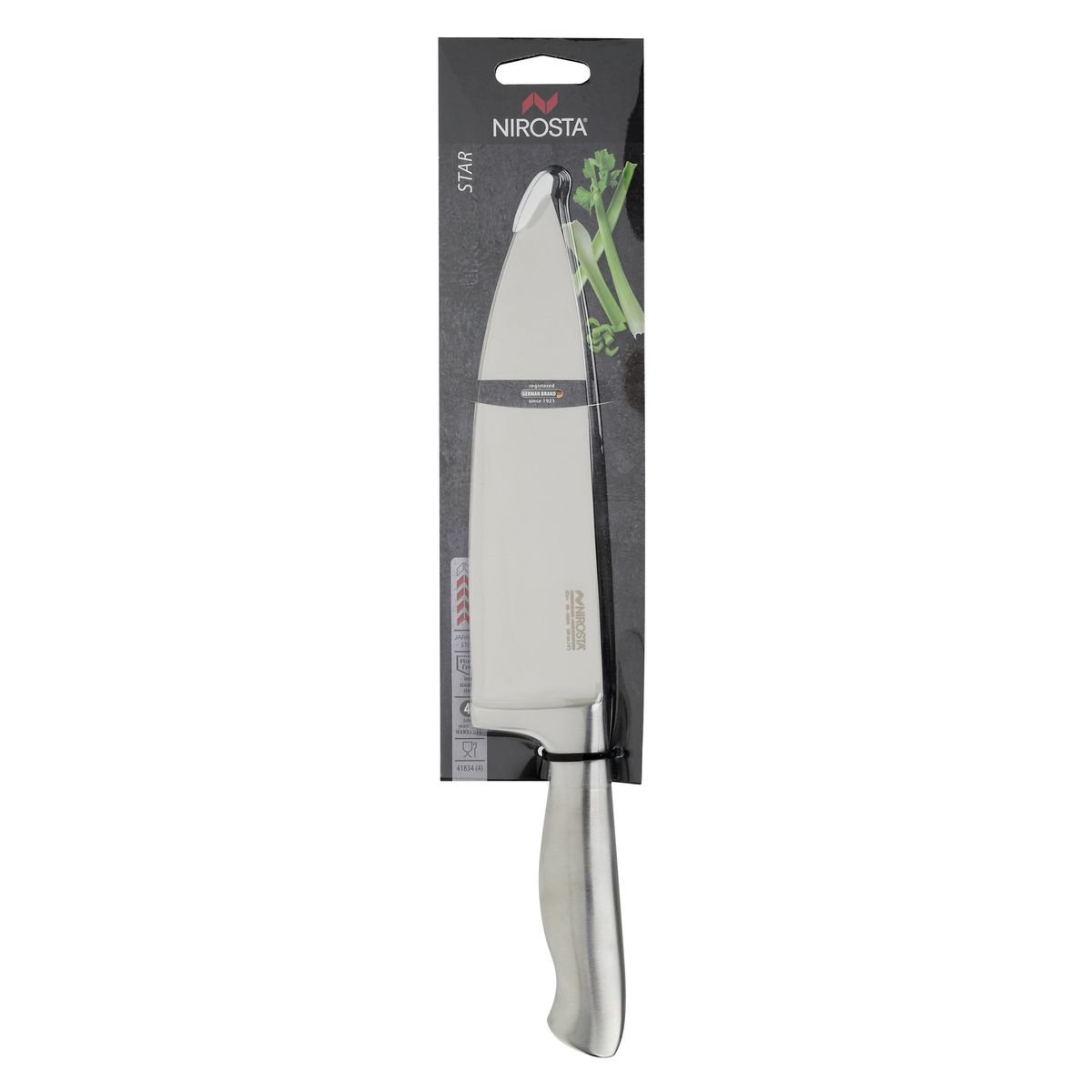 Coltello da cuoco Nirosta Star in acciaio inox da 33 cm