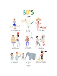 Póster "Los chicos pueden" - 50 x 70 cm