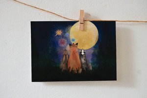 Karte Feuerwerk beobachten