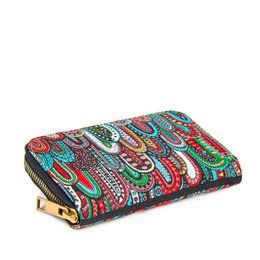 Boho Design Wallet - Cactus - 14.5x8.5x2,5 cm