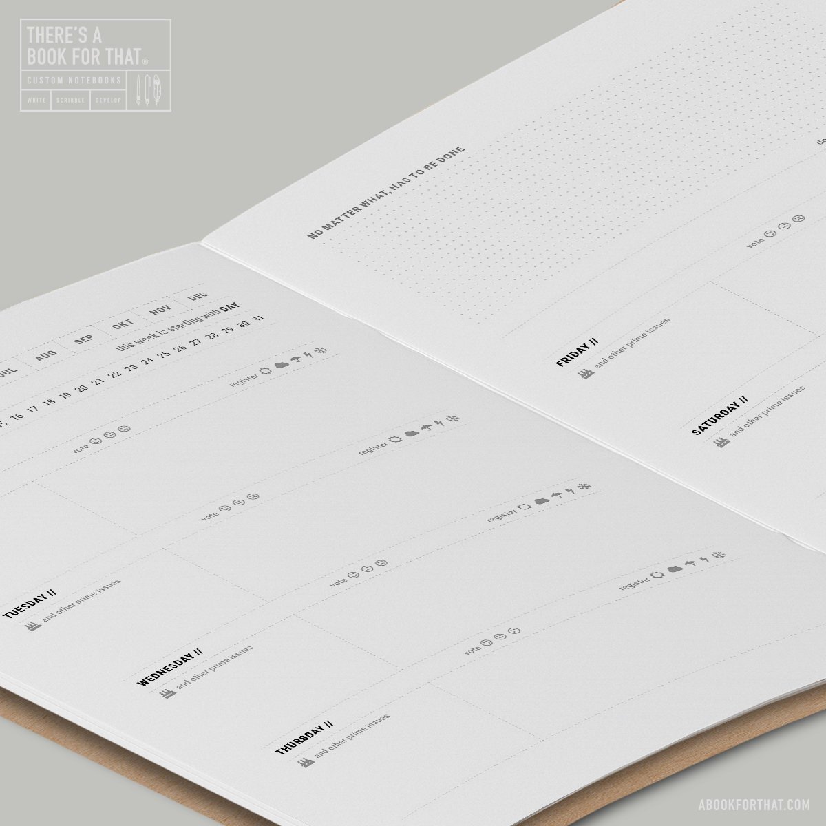 Wekelijks Planner Briefpapier Notitieboek