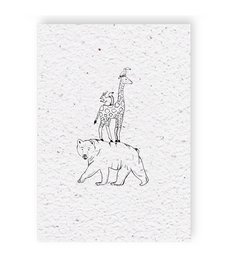 Tarjeta de crecimiento Animal Tower