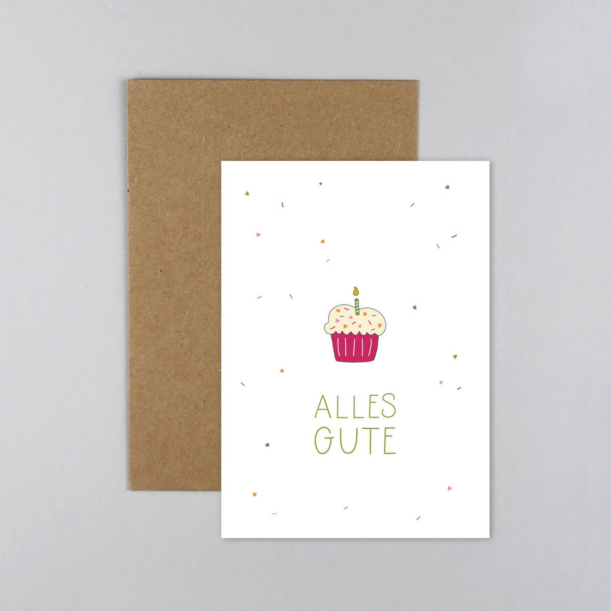 Geburtstagskarte Cupcake Jana