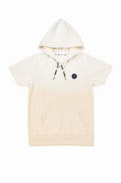 Funkle Boys hættetrøje – Farvegradient off-white til beige