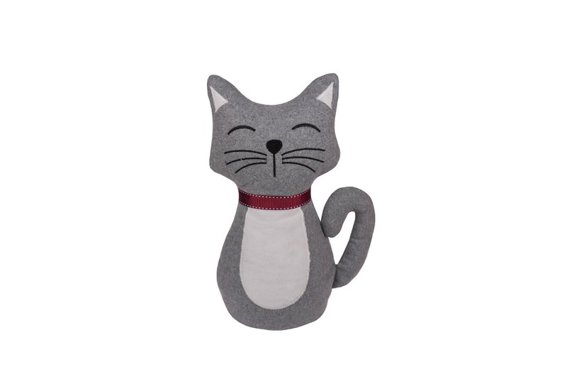 Tope de puerta gato gris 28 cm Isabelle Rose