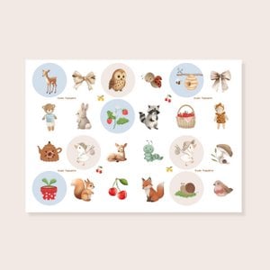 Stickervel Poppybird 2