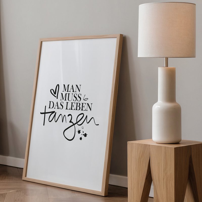 Poster: Man muss das Leben tanzen
