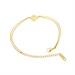 Armbånd "LIMA" forgyldt