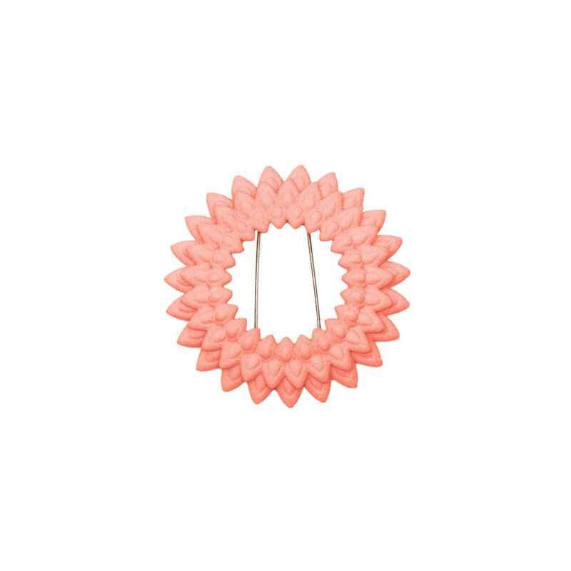 Dahlia broche Coral