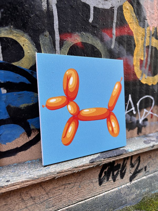 Forex tile 10x10cm - Balloon dog - %23101030401