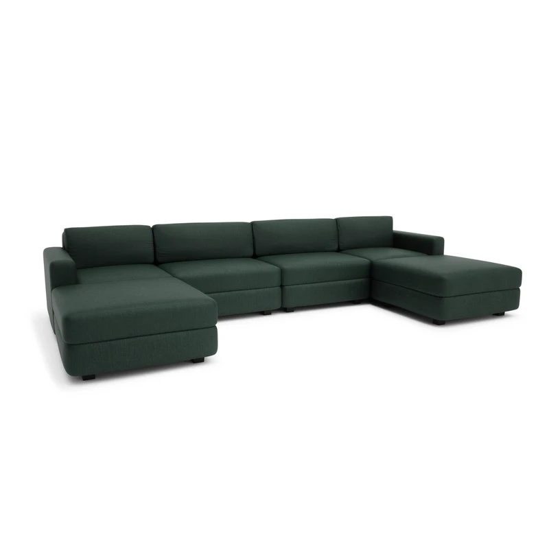 Modular Sofa GRACIA - U-shaped 180 x 360 x 180 cm - Green