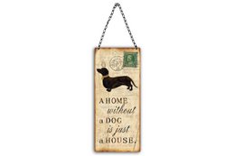 Targa in metallo cane 11x25 cm Isabelle Rose