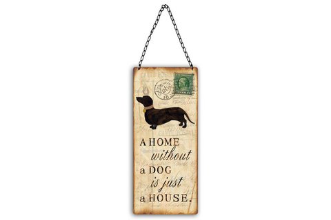 Metal sign dog 11x25 cm Isabelle Rose