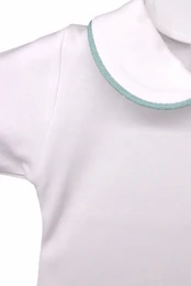 Kortærmet babybody med krave