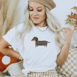 T Shirt Dachshund Dog Breeds - COTTON Gift Idea Dog Mom Shirt
