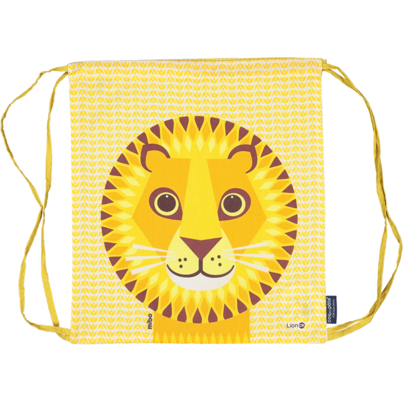 Sac d'activité enfant, coton bio,  Lion