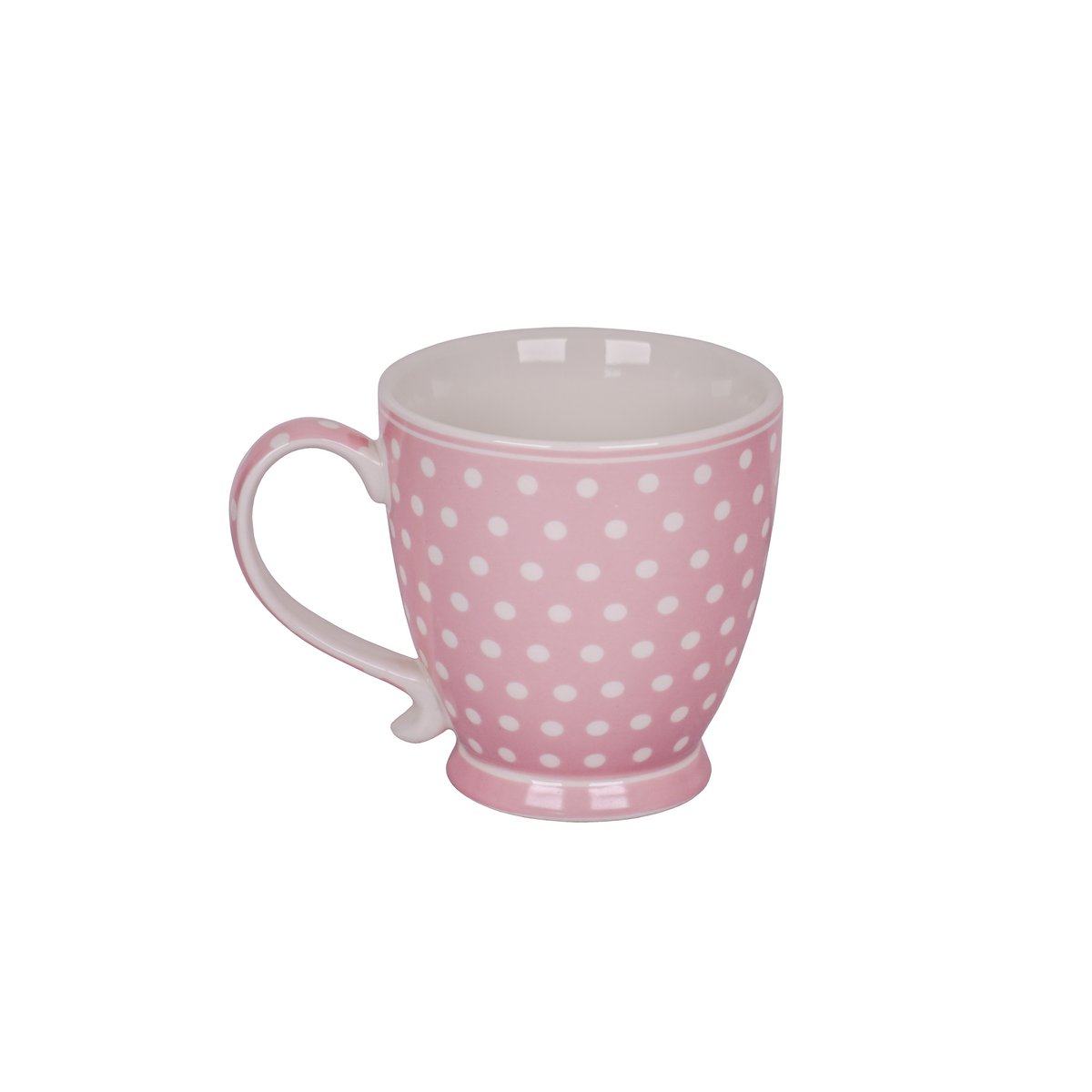 Porzellantasse Polka Dot Pastellrosa 430 ml Isabelle Rose