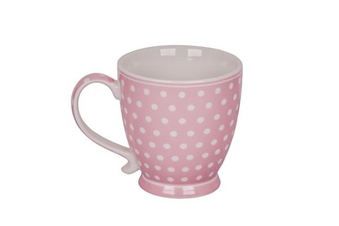 Porcelain mug Polka dot pastel pink 430 ml Isabelle Rose