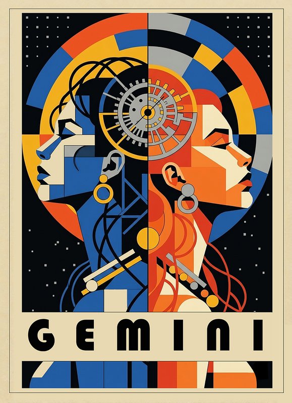 Stjernetegn Print - Bauhaus Style
