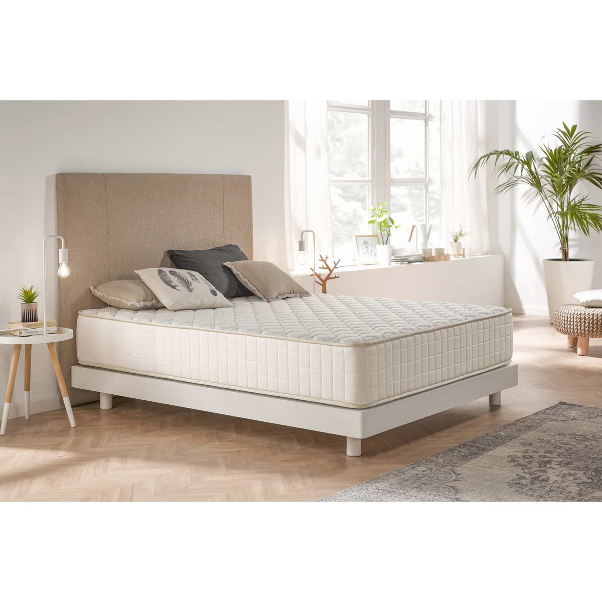 Olympus Visco -elastische matras - Wit - Dikte: 30 cm - Moonia