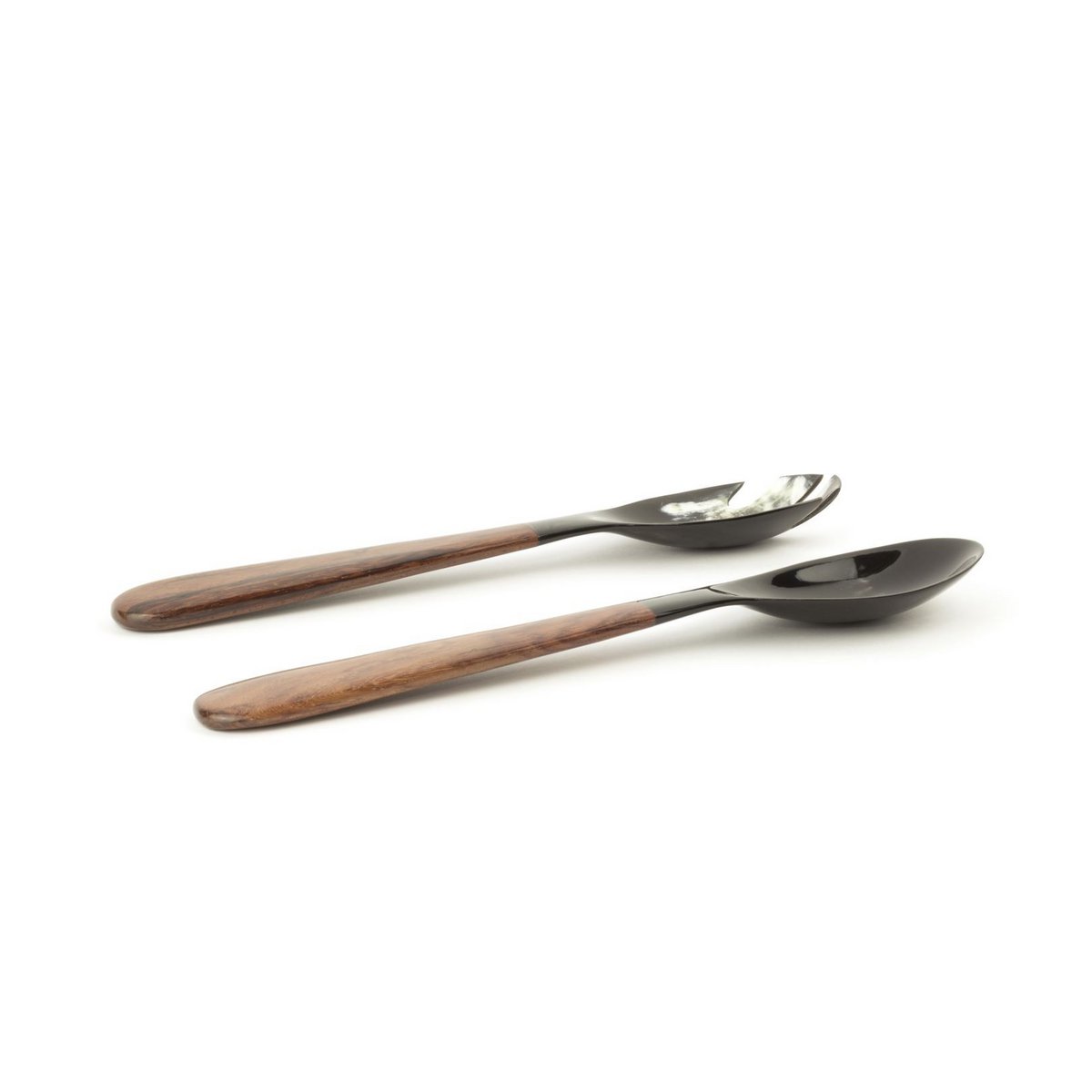 Grands couverts en corne et bois