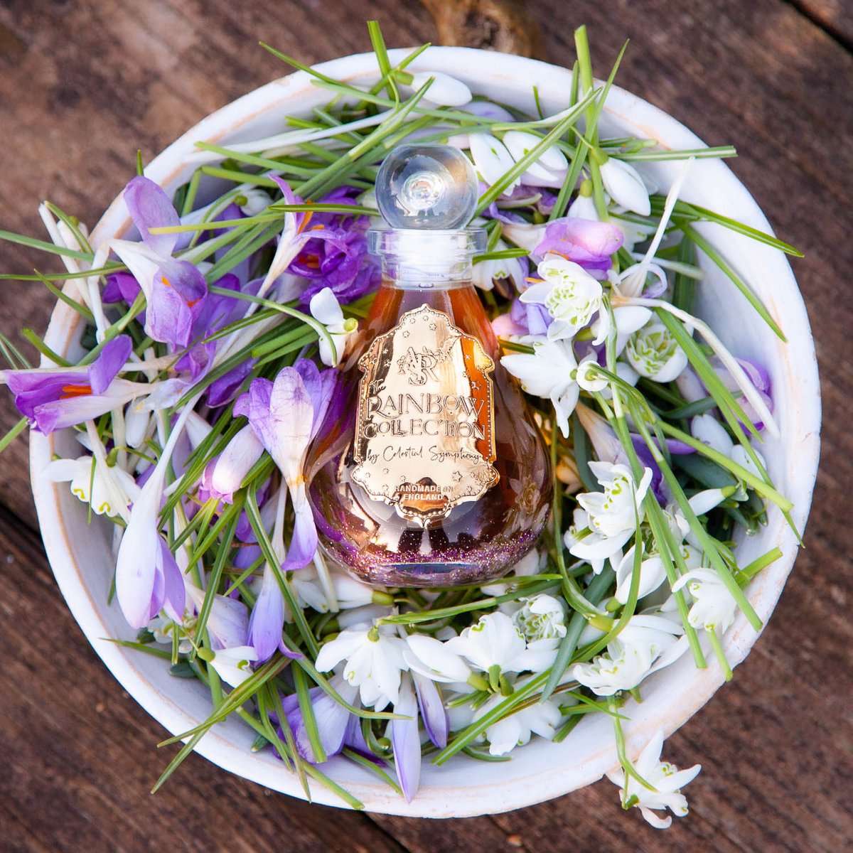 Amethyst Embrace Sparkling Chakra Bath Oil, Vanilla Lavender